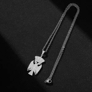 Nuevas llegadas collar de acero inoxidable República de <span class=keywords><strong>Serbia</strong></span> mapa águila colgante collar - Product Image 6