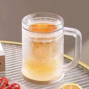 Vaso <span class=keywords><strong>de</strong></span> Cerveza <span class=keywords><strong>de</strong></span> Doble Capa con Refrigeración, Vaso para Vino y Líquidos Congelados para Barra, Elegante Vaso <span class=keywords><strong>de</strong></span> Hielo para Beber - Product Image 3