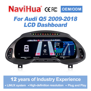 Navihua รุ่นใหม่ อัปเกรดสำหรับ Audi Q5 ปี 2009-2018 จอ LCD แสดงผลบนแผงหน้าปัด ระบบ Linux รองรับ Carplay มาตรวัดความเร็วแบบดิจิตอล - Product Image 1