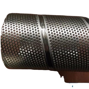 Tuyau rond en acier inoxydable 304 316 de haute qualité, filtre de 40 mm, tube métallique perforé pour échappement, meilleur prix - Product Image 1