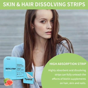 Complément de beauté pour adultes OEM/ODM : Bandes buccales de collagène et biotine pour la santé des ongles, l'élimination des rides et le blanchiment de la peau - Échantillon gratuit - Product Image 6