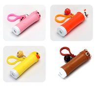 Nouvelle lampe de poche projecteur mini motif animaux mignons porte-clés mini projecteur