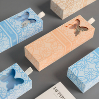 Boîte cadeau coulissante à tiroir d'emballage en carton rigide avec logo imprimé personnalisé décorations de luxe porte-clés