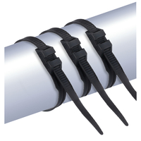 Attaches de câble à fermeture éclair autobloquante avec protection UV Équipement noir de haute qualité à bas prix Raccords de levage CE ROHS imprimés avec logo personnalisé