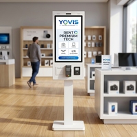 Terminal de point de vente (TPV) en libre-service avec écran tactile, 15,6 pouces, kiosque avec paiement NFC, lecteur QR, imprimante de reçus, pour restaurant