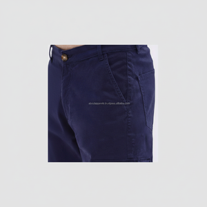 Nouveau en vrac personnalisé 65% coton + 35% Polyester sport survêtement pantalons de survêtement pour jeunes hommes actifs bas blanc Cargo coton sergé pantalon - Product Image 1