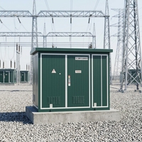 Poste de transformation compact extérieur triphasé 11kV 10kV 6kV 480V 220V 400V 50Hz avec transformateur intégré et station de recharge pour véhicules électriques