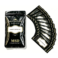 Pochette d'emballage pour cigares OEM imprimée avec fermeture éclair, motif personnalisé, doublure humidifiante