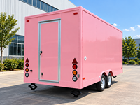 Cuisine mobile, remorque alimentaire, chariot de restauration rapide pour hot-dogs et bonbons