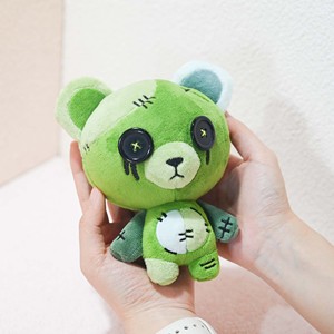 Plush Keychain Blind Box Customize Mini Size <strong>Teddy</strong> Bear Plushies with Button Eyes Fashion Cartoon Bear Keyring Bag Charms - Product Image 4