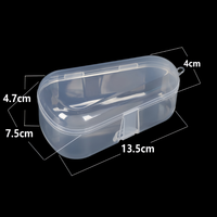 Boîte de rangement en plastique transparente, boîte en PP, vente en gros de contenants en PP, boîte de rangement rectangulaire miniature de haute qualité, vente en gros en vrac