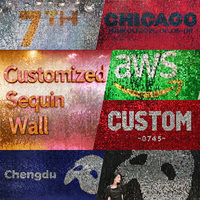 Panel dinding latar belakang desain tempat wisata, panel payet, latar belakang dinding, puzzle huruf, pola cetak, LOGO PET