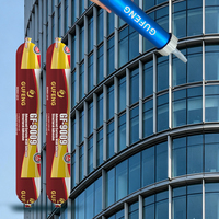 GUFENG Mastic silicone neutre haute résistance pour murs-rideaux, étanche, adhésif structurel 600ml pour verre et aluminium de construction
