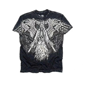 T-shirt Affliction des années 2000, vêtements rétro punk hip hop, imprimé graphique, t-shirt oversize pour homme, nouveau, col rond, coton, manches courtes - Product Image 3