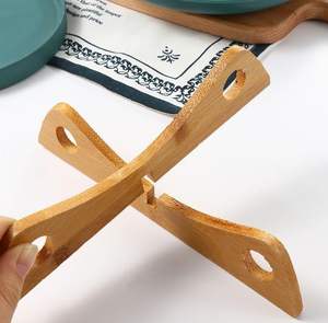 Support <span class=keywords><strong>de</strong></span> cuisson réversible et amovible en bambou pour casseroles et poêles – Tapis <span class=keywords><strong>de</strong></span> cuisson pour camping – Vente chaude - Product Image 4