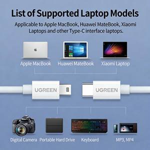 Cable de datos y carga UGREEN de tipo C a Mini USB para cámara, disco duro, grabadora de coche – Transferencia rápida y suministro de energía de 1,5 m - Product Image 5