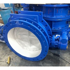 Double Eccentric Butterfly Valve D342X 16Q DN800 Soft <b>Seal</b> Ductile Iron Manual Turbo Switch Water Application - Product Image 3