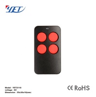 YET2110 Télécommande sans fil à 4 boutons Ouvre-porte de garage Code roulant Obturateur de rouleau infrarouge Porte de moteur