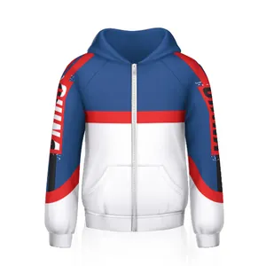 Logo personnalisé pleine impression fermeture éclair sweats à capuche unisexe veste mode décontracté adolescent adulte pull personnalisé fermeture éclair à capuche