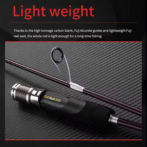 Canne à pêche lente Ecooda Haiz Series KSEH SSEH, en carbone, pour la pêche au carpe, au bar, au snapper, aux poissons d'eau salée, à la truite, au poisson-chat - Product Image 2