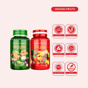 Cápsulas de Verduras y Frutas de Alimentos Enteros 90 Unidades Apoyo Energía Natural Sistema Inmunológico Bienestar General - Product Image 6