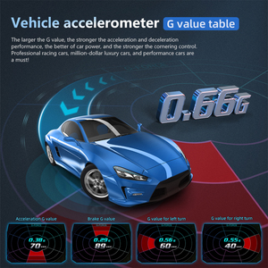 P24 OBD GPS HUD para Parabrisas, Pantalla TFT LCD, Velocímetro con Inclinómetro, Acelerómetro, Luz Ambiental, Temperatura del Agua - Product Image 6