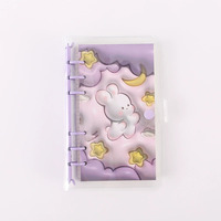 Promotionnel Mignon Mini Cahier Spirale Journal 3D Visual Floral Notebook Étanche Journal