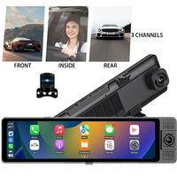 Caméra de tableau de bord A13 3 canaux ADAS 4G DVR de voiture Android Auto Carplay moniteur à distance caméra de rétroviseur caméra de tableau de bord de voiture pour voitures