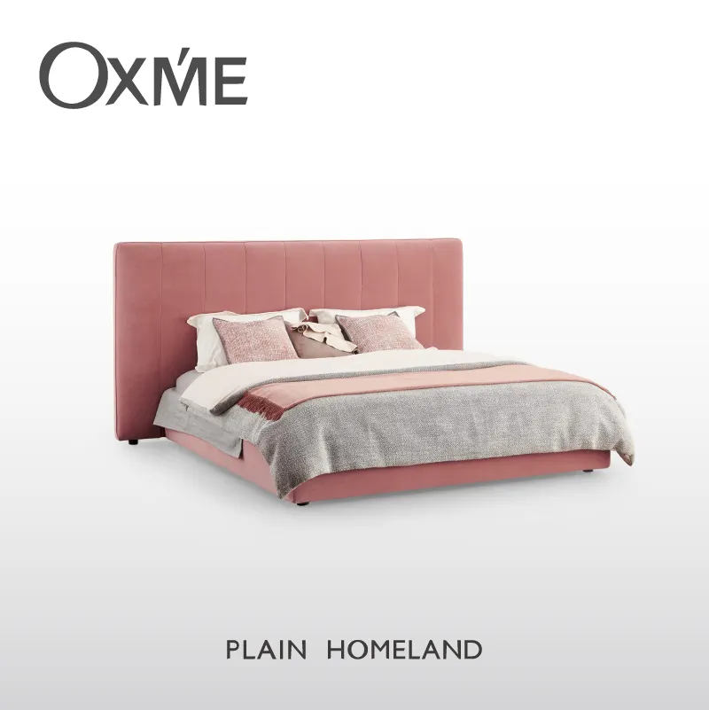 Nordic Simple Master King Queen Size Beds Frame For Bedroom Furniture Modern Bed Velvet Bed Bedroom Furniture Set