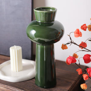 Ornement intérieur de salon <span class=keywords><strong>Ikebana</strong></span> <span class=keywords><strong>japonais</strong></span> unique personnalisé Vases nordiques modernes <span class=keywords><strong>Vase</strong></span> à fleurs en céramique pour la décoration intérieure - Product Image 2