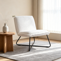 Fauteuil d'appoint rayé moderne et confortable CARLFORD, durable, pour la décoration intérieure, salon, chambre, chaise de loisirs pour appartement et hôpital