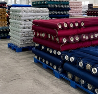 Tissu satiné 100 % polyester teint sur commande, anti-boulochage, résistant à l'abrasion, Dobby, poids moyen 90 GSM 75D, pour la décoration intérieure