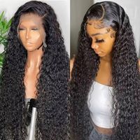 Peluca de Cabello Humano Camboyano con Encaje Transparente HD de 30, 32, 34, 36, 38, 40 Pulgadas, Cutícula Natural Alineada, Peluca Frontal de Encaje Larga y Lisa 13x6