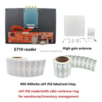 Nuevo diseño R2000/E710 UHF RFID Módulo lector 860-960MHz Pasivo 4 puertos Lector RFID de largo alcance Gestión de inventario de almacén