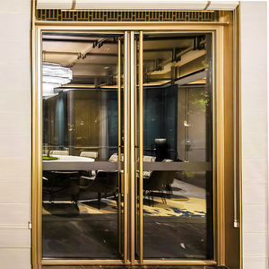 Cadre en cuivre de haute qualité Portes en verre Cabine de douche Application d'hôtel Porte en laiton insonorisée en verre - Product Image 1