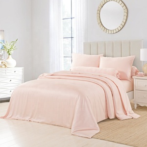 Set biancheria da letto in bambù organico al 100% Set di lenzuola in bambù 3 pezzi copripiumino <span class=keywords><strong>e</strong></span> federe in bambù - Product Image 1