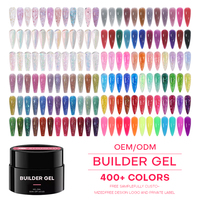 Bouteille de gel poly pour ongles 500 ml, marque privée, extension rapide, vernis gel français, vernis semi-permanent, gel de construction UV