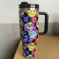 Bouteille isotherme portable Stan 40oz version américaine, grande capacité, avec paille, pour les occasions festives