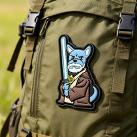 Patchs personnalisés en gros avec logo, badges 3D en silicone, accessoires vestimentaires, patchs en PVC souple phosphorescents pour sacs à dos