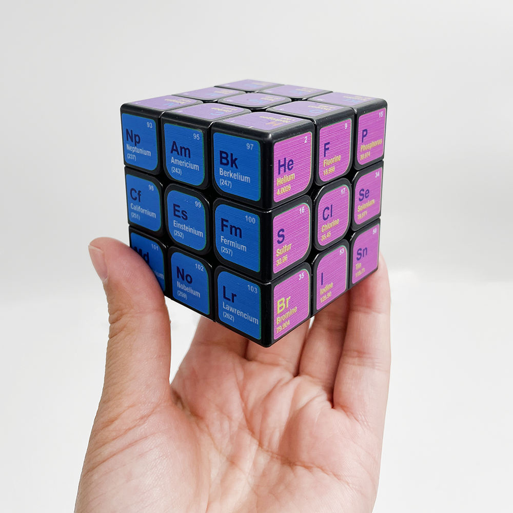 Cubo de la tabla periódica (negro)