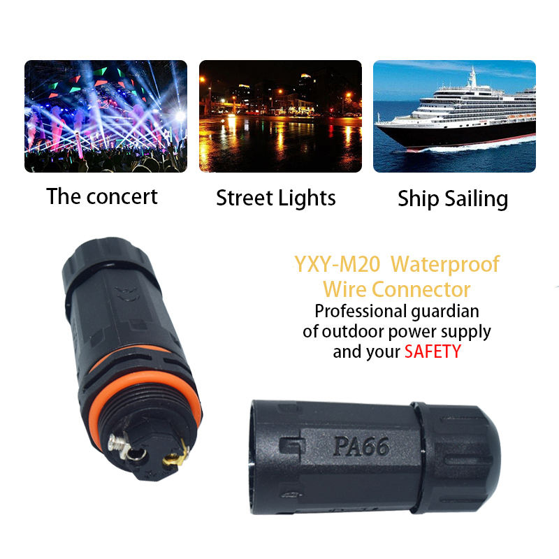 YPM20 2-5 Pin IP68 Waterproof Screw Terminal Power Connector