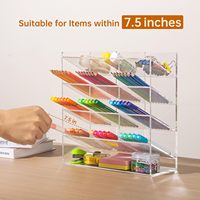 Acrylique Vertical Marqueur Organisateur 150 Makers Angle Porte-Stylo Clair Grand Stationnaire Porte-Crayon Bureau Art Présentoirs