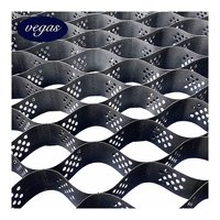 Géocell en HDPE vert haute résistance 100 mm/150 mm/300 mm pour grille de pavage avec conception de modèle 3D, léger et écologique