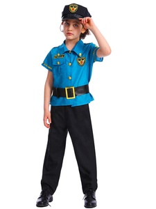 Nouvelle Collection 2026 : Tenues pour Enfants BX – Costumes de Police pour Garçons et Filles, Idéals pour Spectacles, Fêtes et Halloween (Jupe et <span class=keywords><strong>Pantalon</strong></span>) - Product Image 2