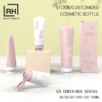 Emballage cosmétique recyclable personnalisé, tube PCR PE pour nettoyant visage, flacon souple PE pour crème solaire, crème pour les mains, lotion pour le corps