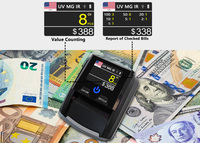 Chuanwei AL-136T impression Bill Checker détecteur de billets de banque avec machine de comptage UV contadoras de monedas détecteur billetes de falsos