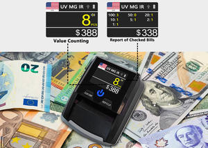 Chuanwei Detector de billetes de banco con máquina de conteo UV, contadores de monedas, detector de billetes - Product Image 6