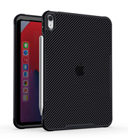 Étui pour tablette en fibre de carbone mat anti-pliage, coque de protection transparente antichoc pour iPad Pro 11, iPad Air 4 Air 5, iPad 10.2, iPad