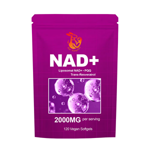 Private Label NAD+ <b>Vegan</b> Softgels with Urolithin A and Liposomal NAD+ and PQQ Cellular Energy Production NAD+ Supplement - Product Image 1