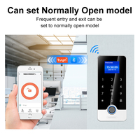 Sistema de Control de Acceso por Huella Digital con App Tuya, Teclado RFID, Teclado Táctil, Desbloqueo de Puerta, Resistente al Agua IP67, Bluetooth, Carcasa de ABS